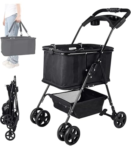 Amazon｜《ラタン（籐）》 ショッピングカート R207｜今枝ラタン